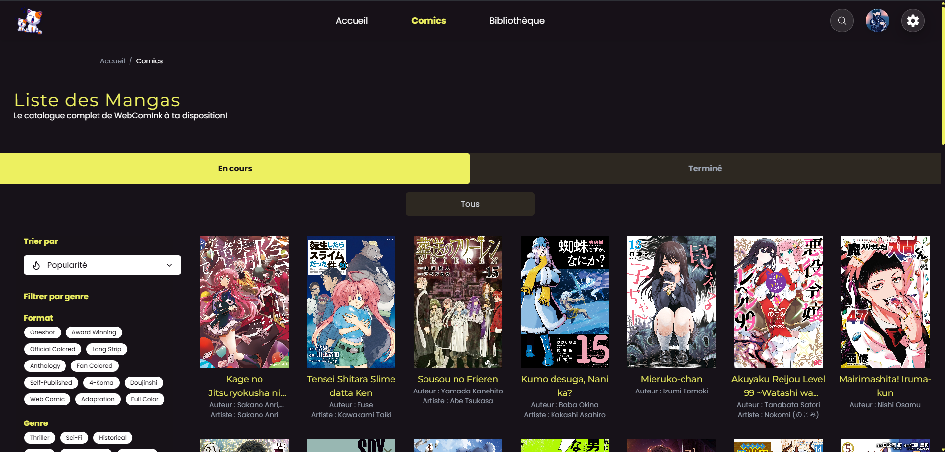 Prévisualisation WebComInk